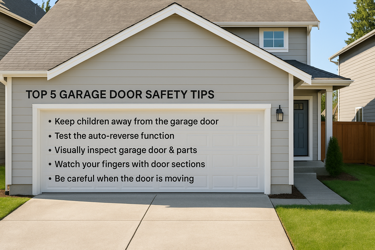Top 5 Garage Door Safety Tips Every Homeowner Should Know - Loyal Garage Door Repair