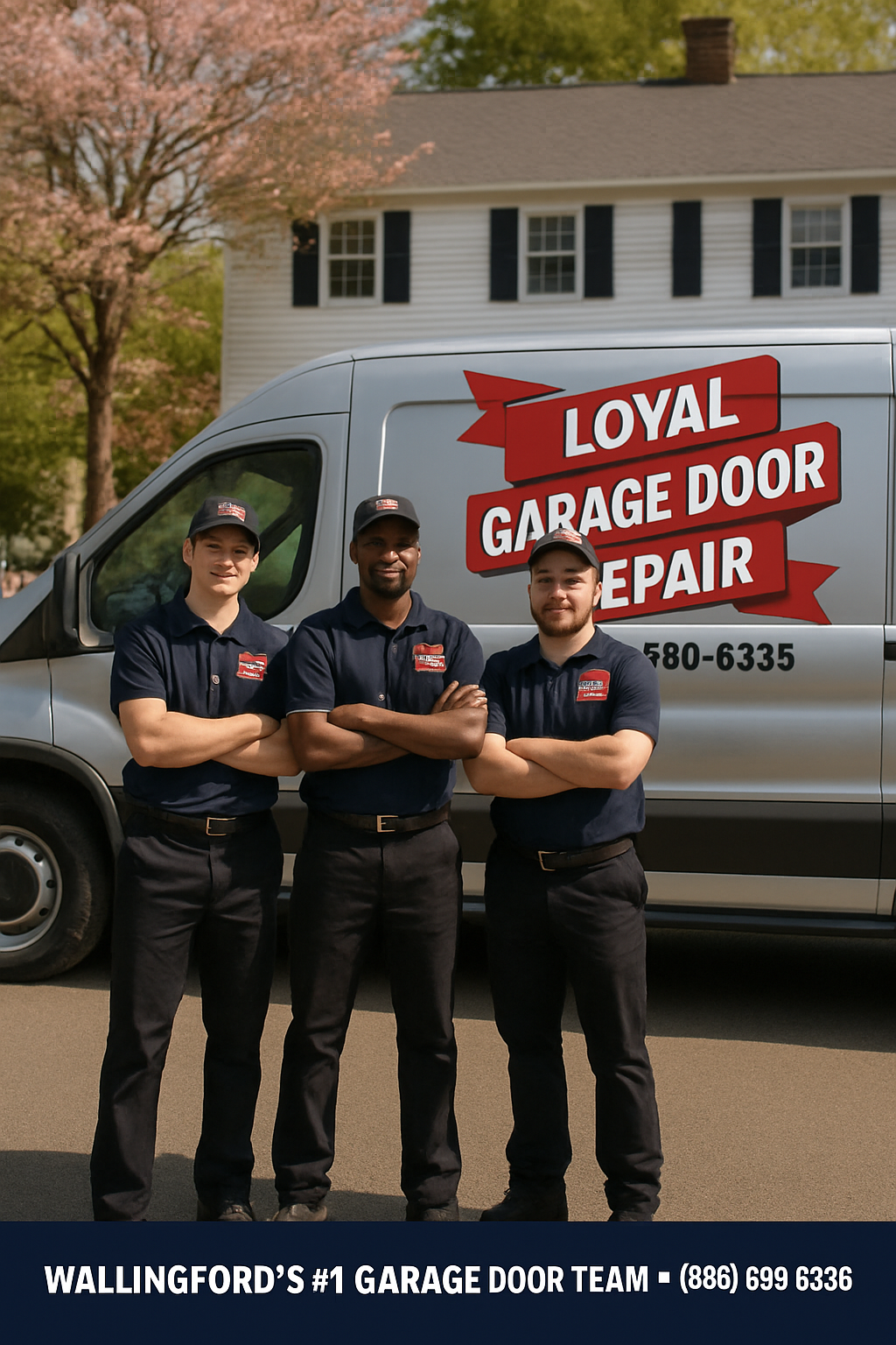 Professional garage door team in Wallingford